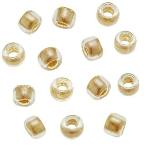 Beads, Glass Beads, Round Special Small, Colored Luster/369 Light Gold Tea
