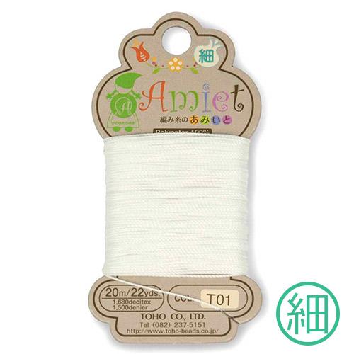 TOHO Amiito Amiet 20m Roll Fine T01 White