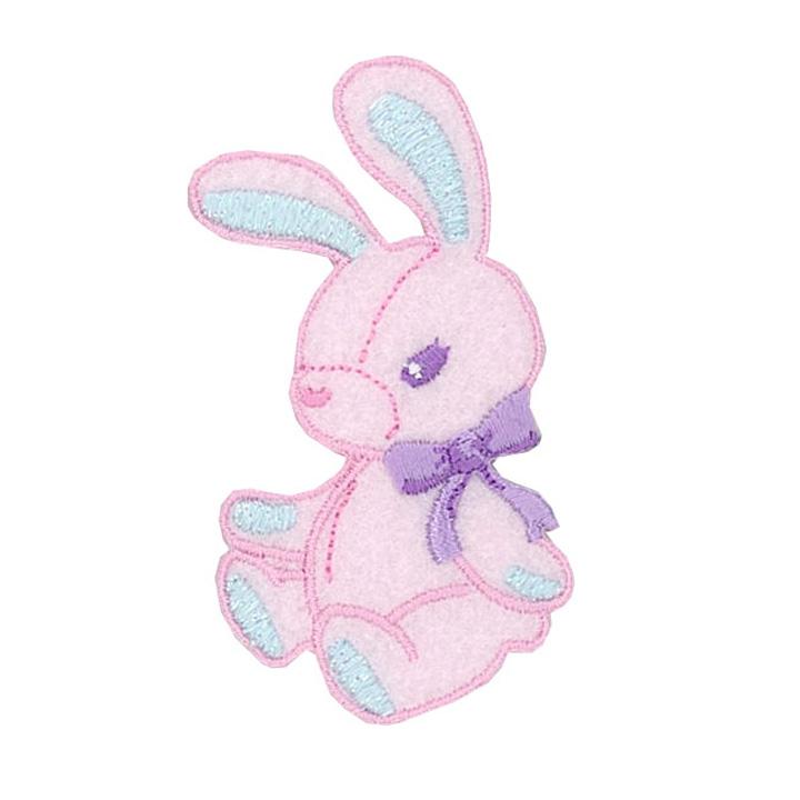 KIYOHARA Classic Modern Scrunchie Patch Iron-On Rabbit W41mm×H68mm CMOC-18