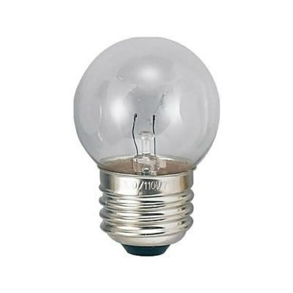 YAZAWA Baby Ball Bulb G40 E26 7W Clear G402607C YAZAWA