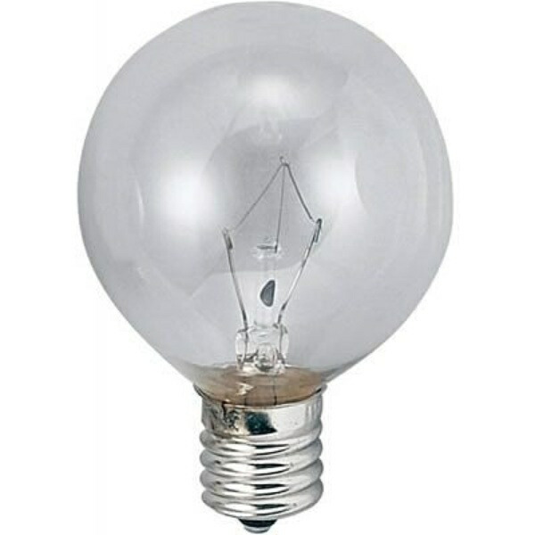 YAZAWA Baby Ball Bulb G50 E17 10W Clear G501710C YAZAWA