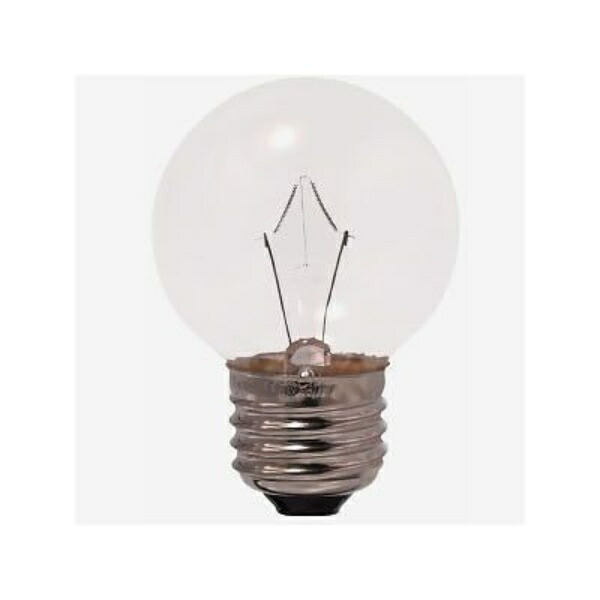 YAZAWA Baby Ball Bulb G50 E26 10W Clear G502610C YAZAWA