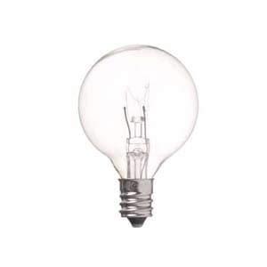YAZAWA CORPORATION Baby Ball Bulb 10W Clear E12 40×58mm G401210C