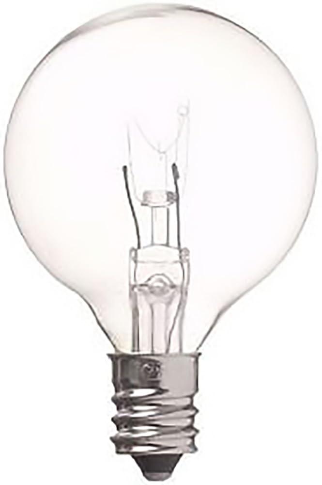 Yazawa Corporation Baby Ball Bulb 40W Type E12 Base Diameter 40mm Clear G401240C