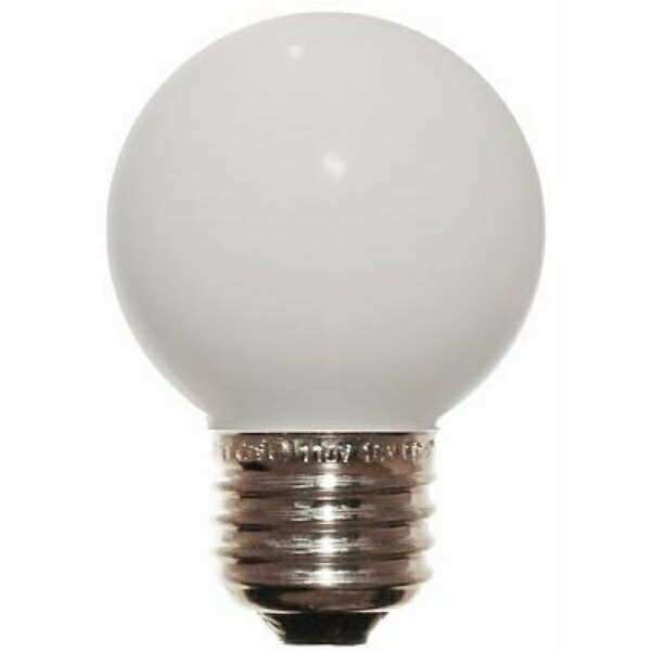YAZAWA Baby Ball Bulb G50 E26 25W White G502625W YAZAWA