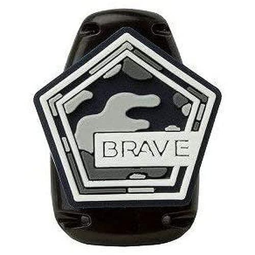 Brave Kids Clip Name Tag Holder That Won't Punch Holes in Clothes SK-4166 Sonic (SK-4166-D Black)