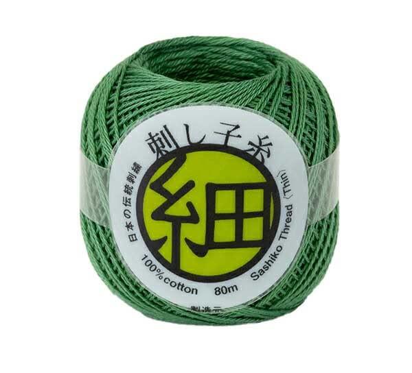 Olympus Thread Embroidery Thread “Sashiko Thread (Fine) Green No. 207”