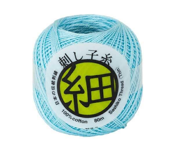 Olympus Thread Embroidery Thread 'Sashiko Thread (Fine) Light Blue No. 208'