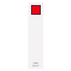 King Jim King File Spine Label Paper A4 Vertical 50mm Red/Yellow