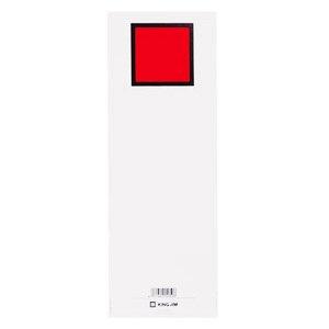 King Jim King File Spine Label Paper A4 Vertical 80mm Red/Yellow
