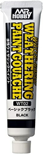 Water-Based Weathering Paint GSI Creos Basic Black WT02 WT02 GSI Creos Hobby Division