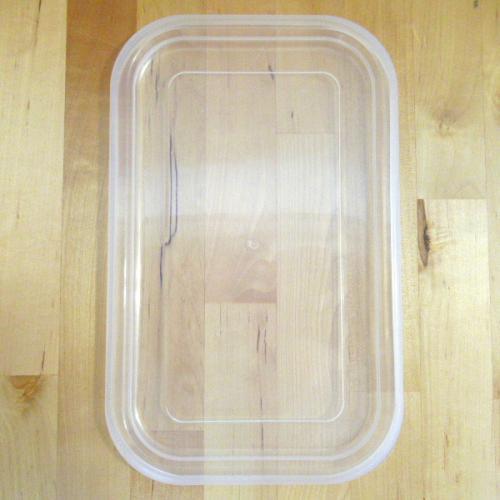 Nodahoro Enamelware Storage Container Lid Only Seal Lid Square Rectangle Deep LL Size for Nukazuke Bijin White Series Made in Japan SFF-LL