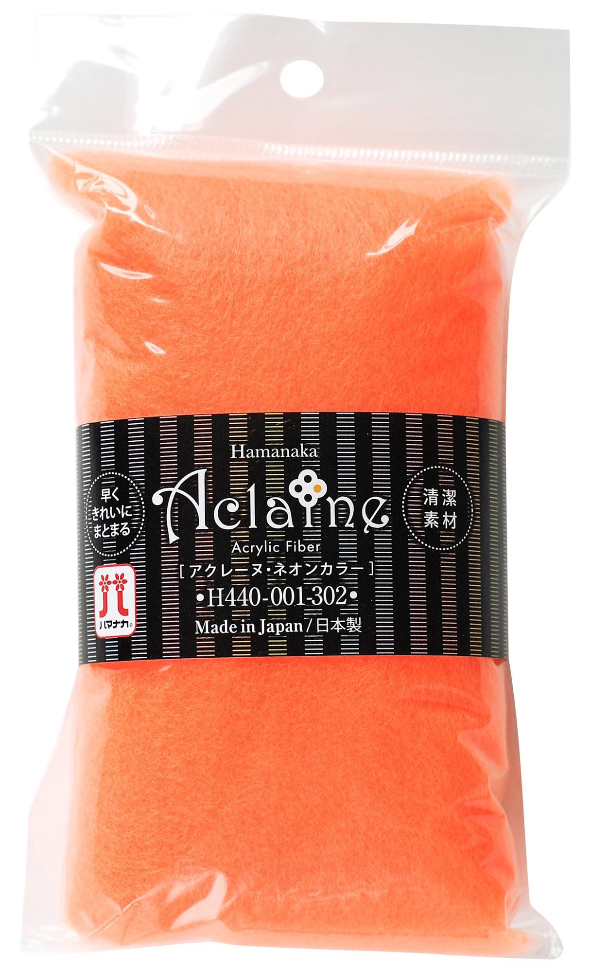 Hamana Wool Acrylene Neon Color Approx. 15g Neon Orange H440-001-302
