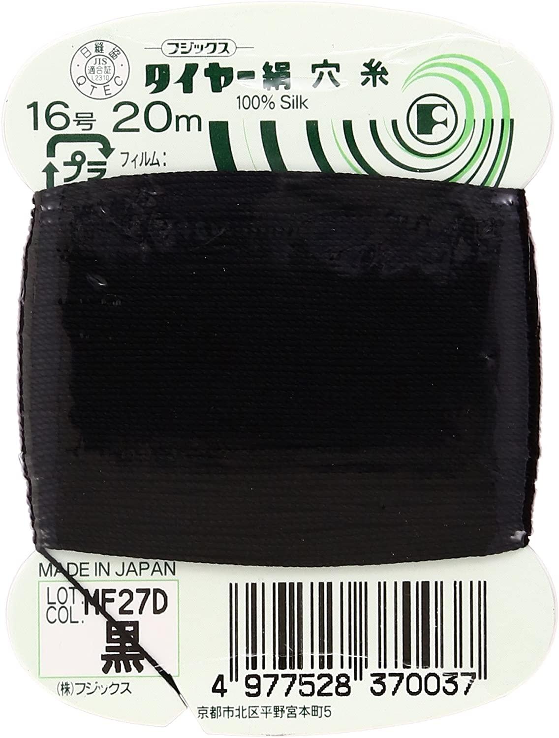 Fujix Tyre Silk Thread No. 16 Length 20m col.402 Black