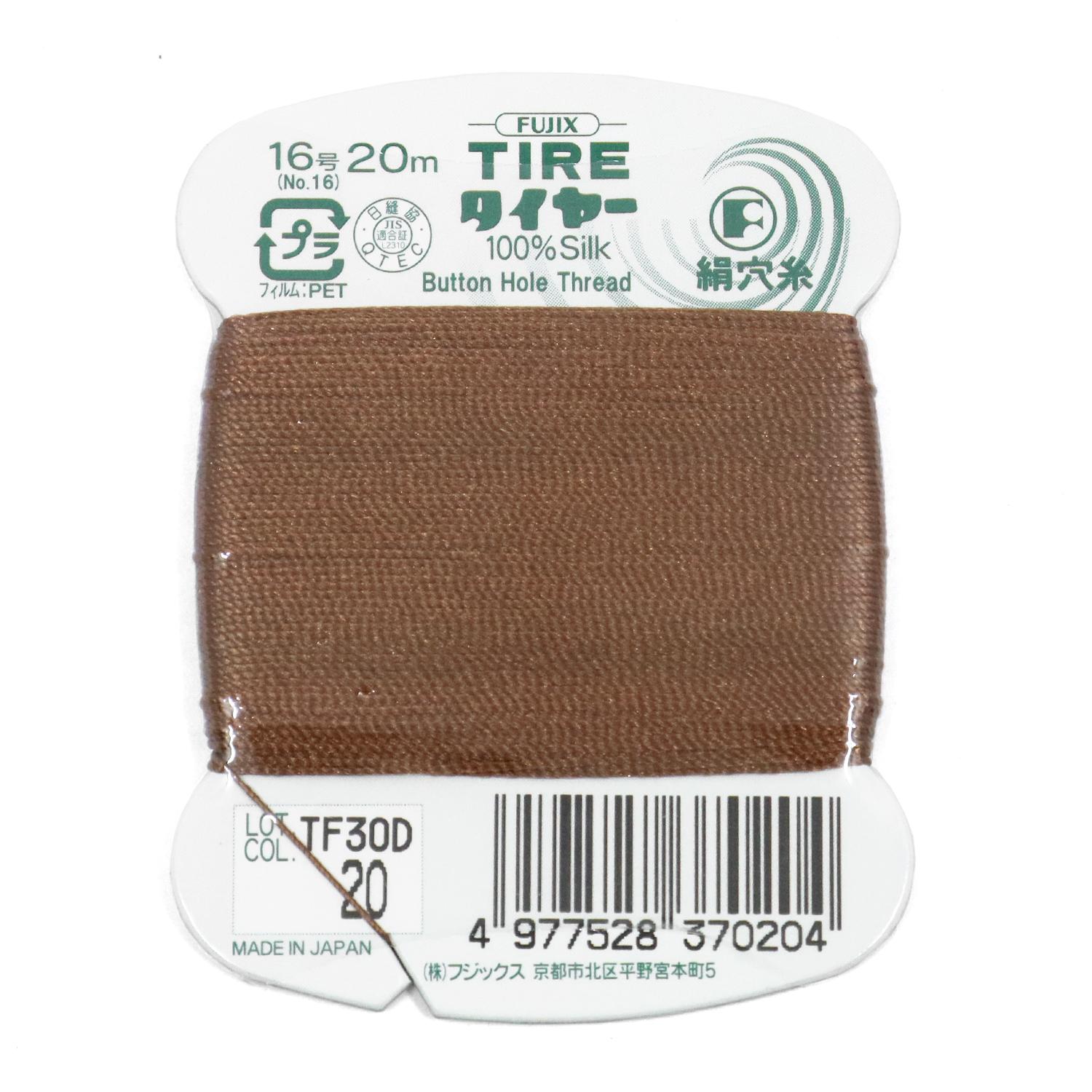 Fujix Tyre Silk Thread No. 16 Length 20m col.20