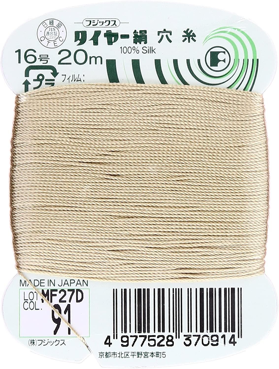 Fujix Tyre Silk Thread No. 16 Length 20m col.91