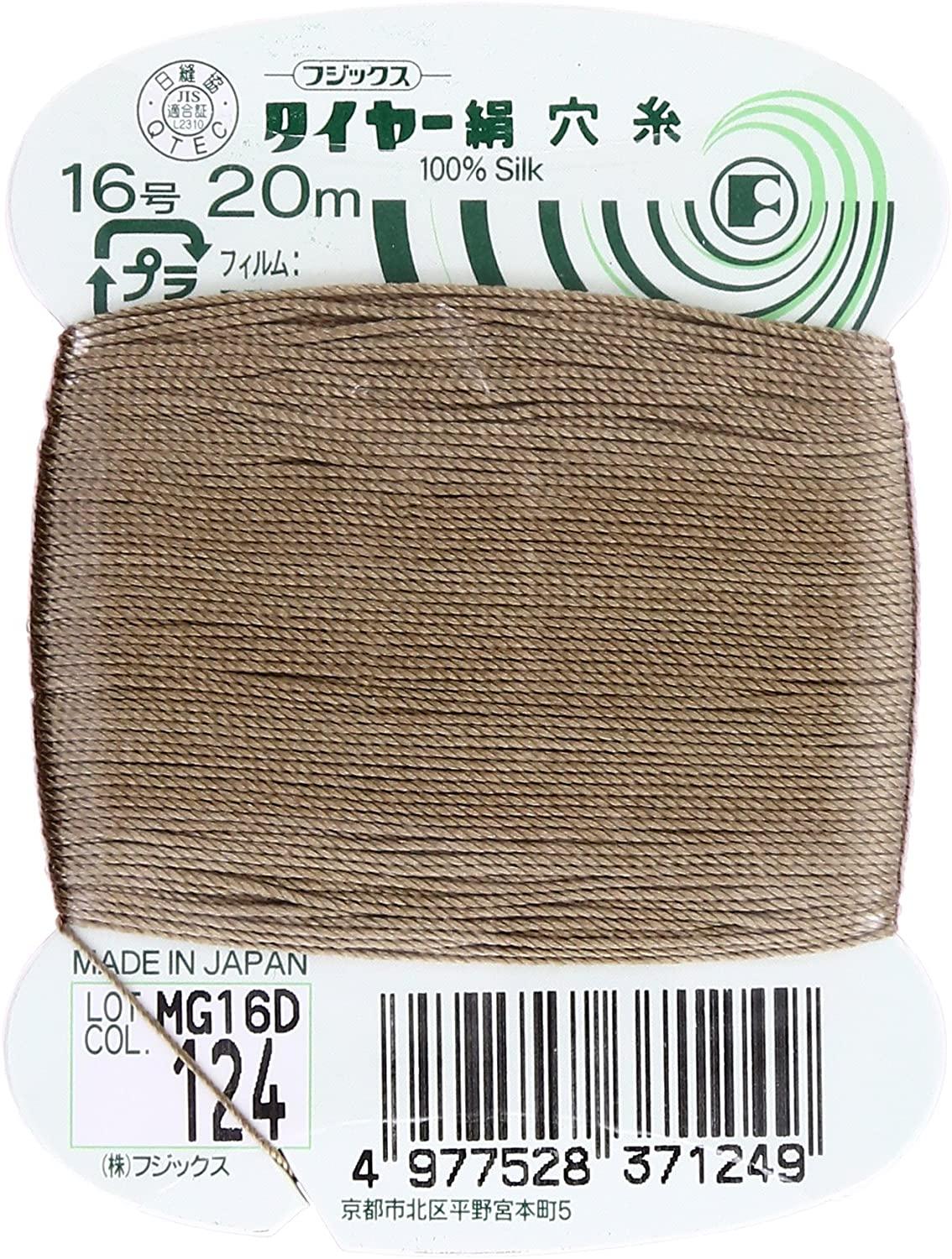 Fujix Tyre Silk Thread No. 16 Length 20m col.124