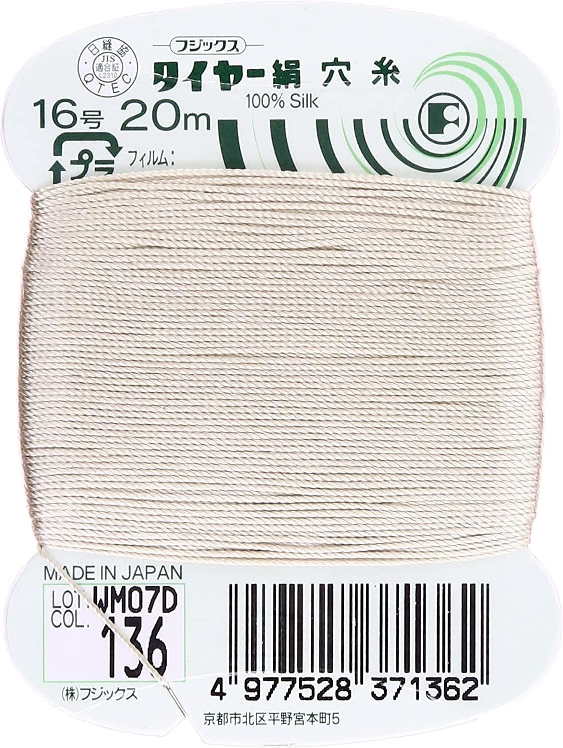 Fujix Tyre Silk Thread No. 16 Length 20m col.136