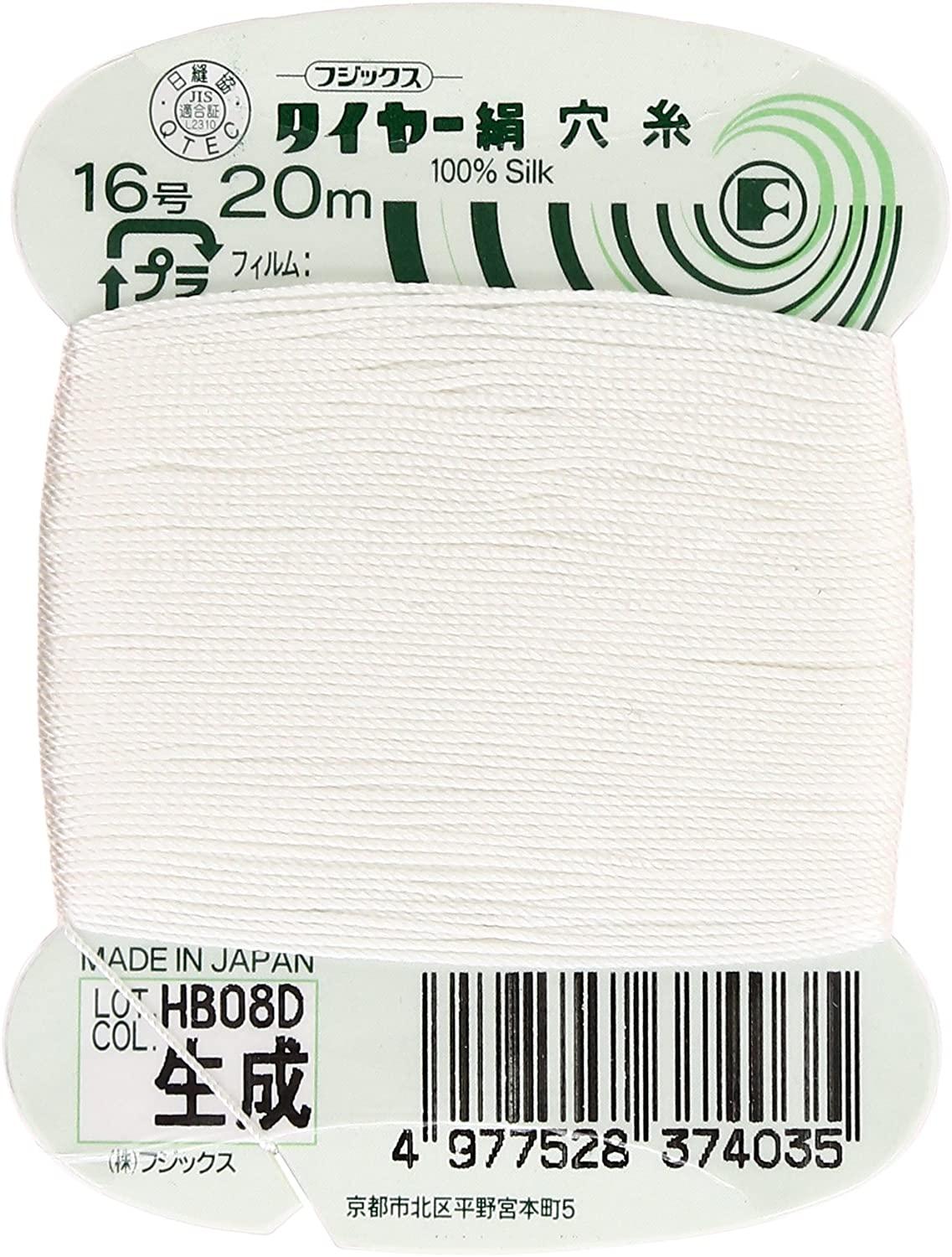 Fujix Tyre Silk Thread No. 16 Length 20m col.403 Natural
