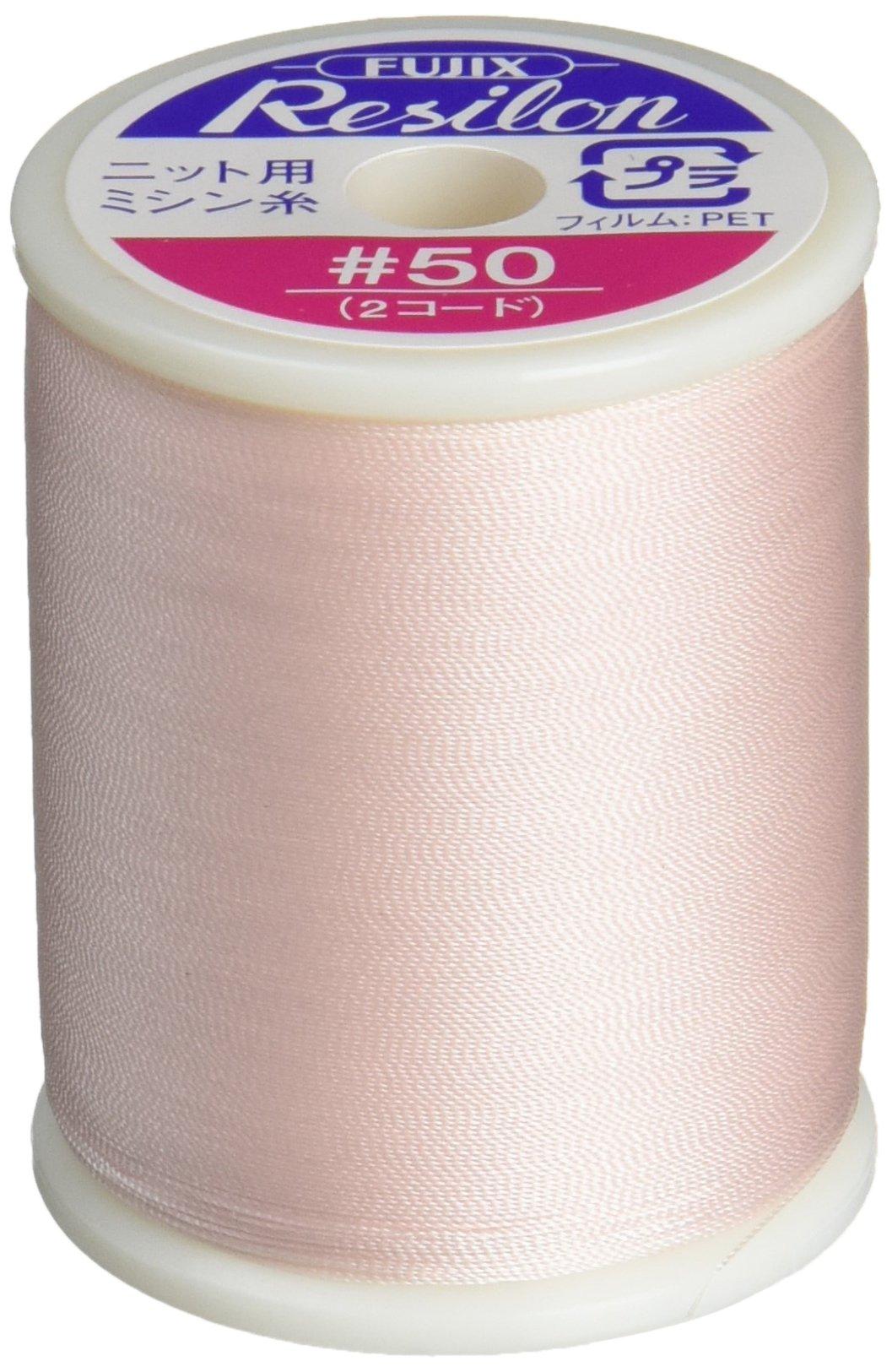 FUJIX Fujix Regilon Knit & Stretch Fabric Special Sewing Thread 300m Length, No. 50 Weight, col.4 Pink