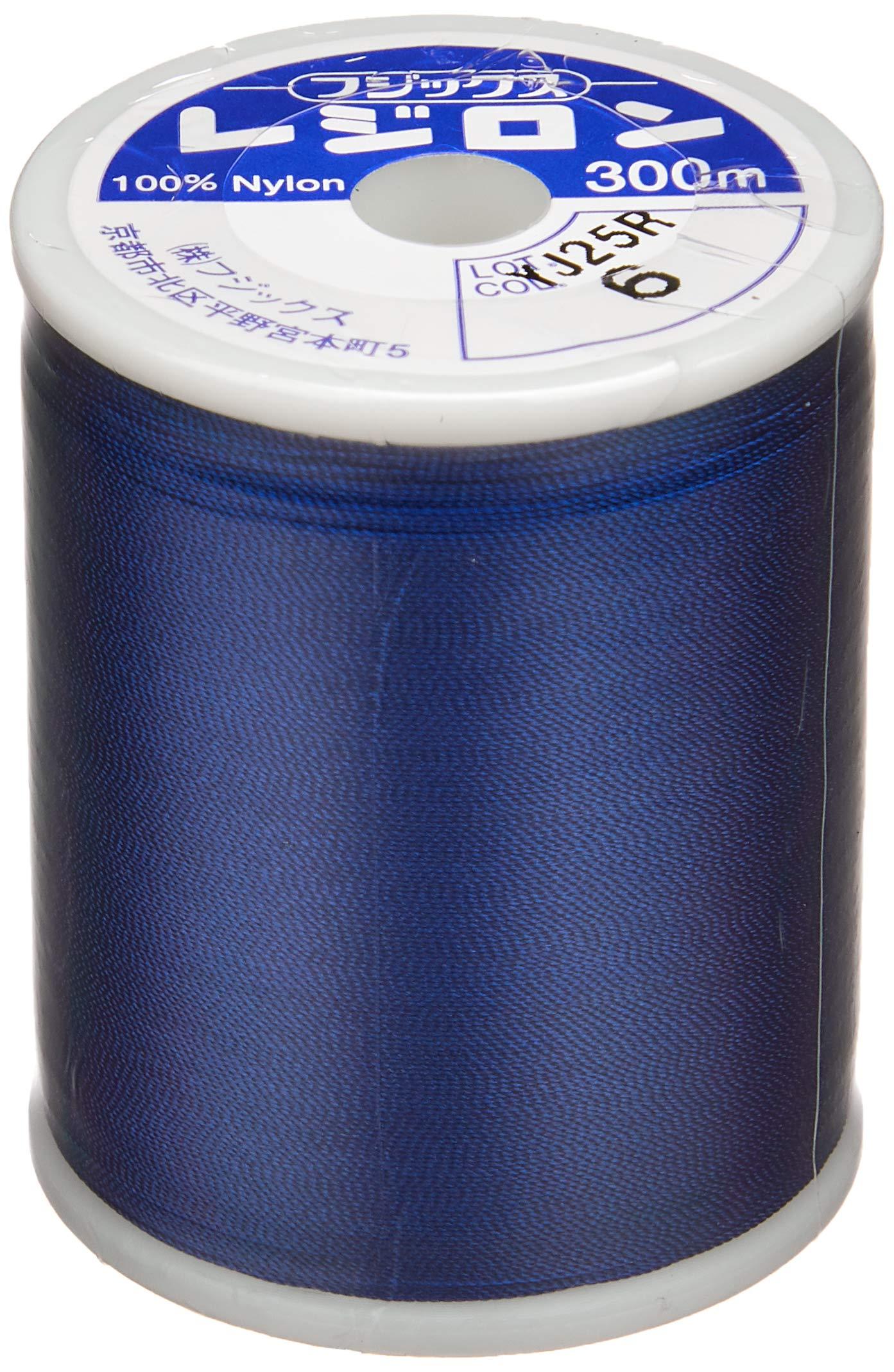 FUJIX Fujix Regilon Knit & Stretch Fabric Special Sewing Thread 300m Length, No. 50 Weight, col.6 Blue