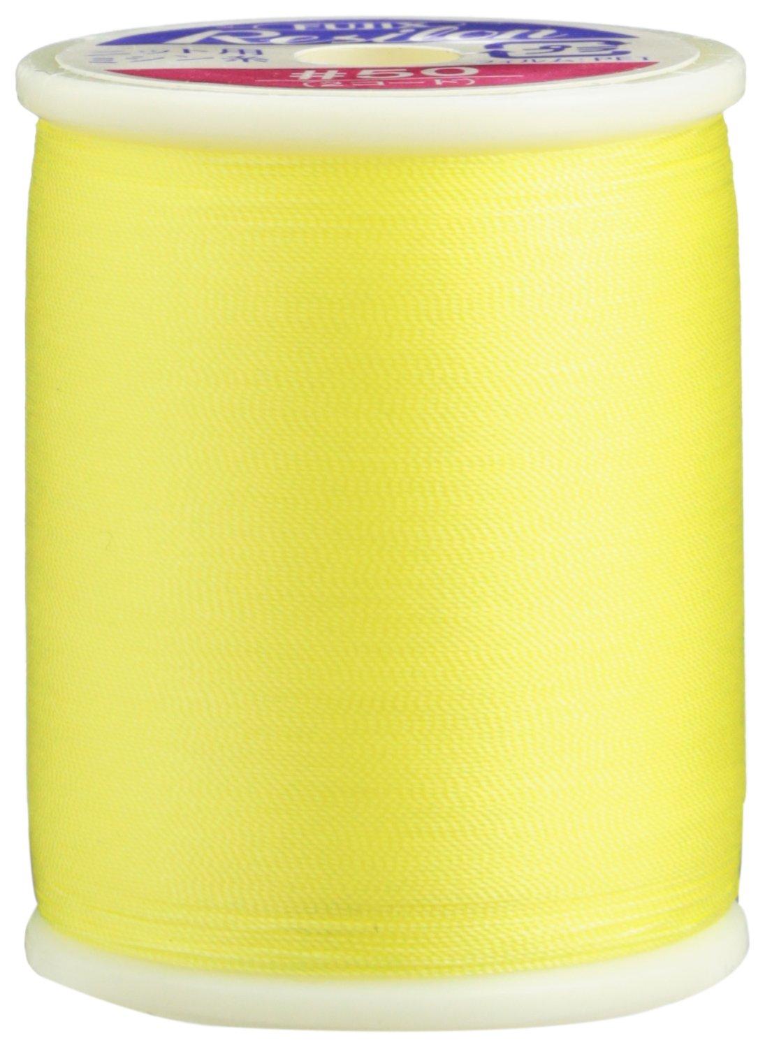 FUJIX Fujix Regilon Knit & Stretch Fabric Special Sewing Thread 300m Length, No. 50 Weight, col.17 Yellow Tone