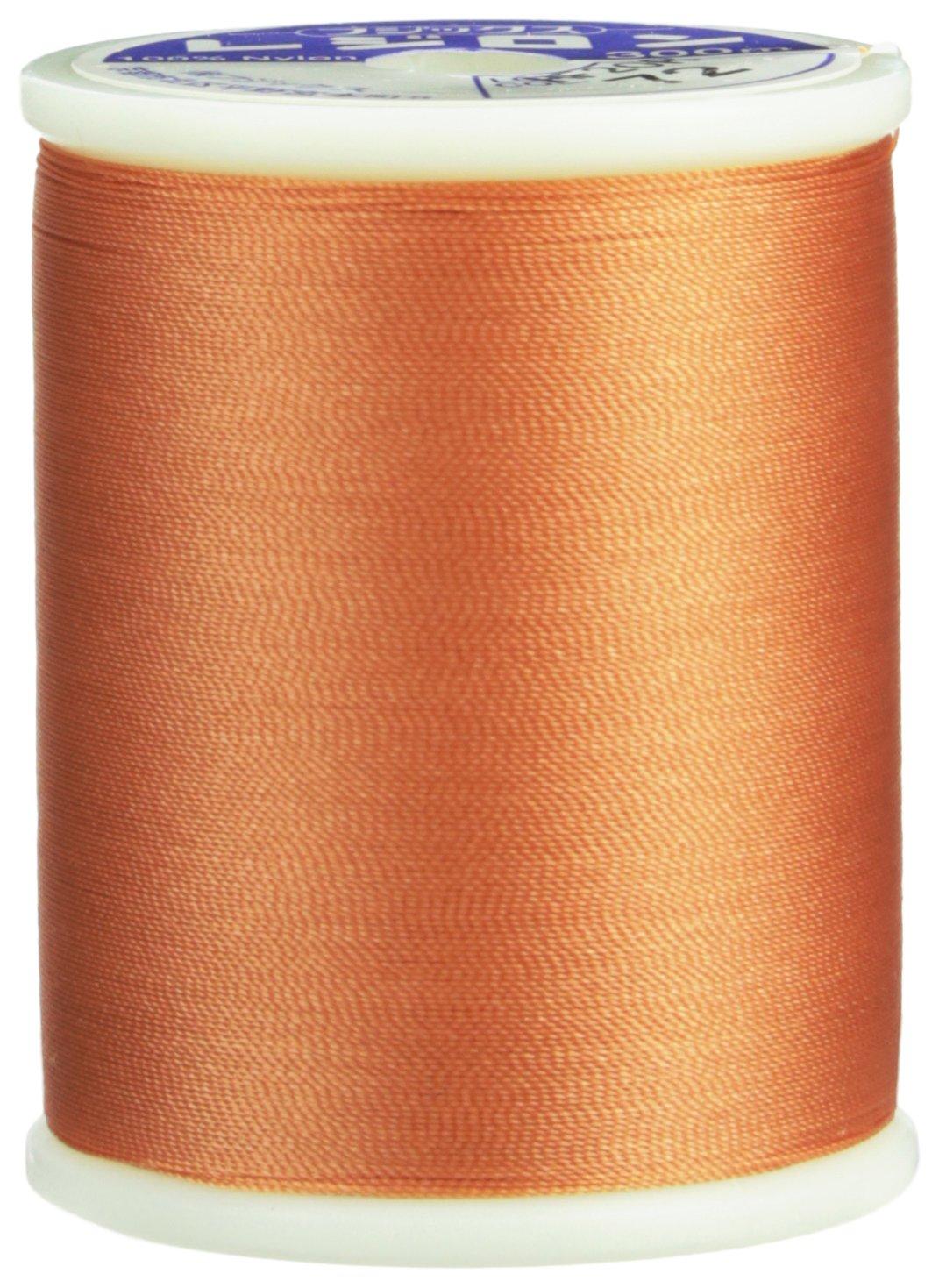 FUJIX Fujix Regilon Knit & Stretch Fabric Special Sewing Thread 300m Length, No. 50 Weight, col.72 Orange