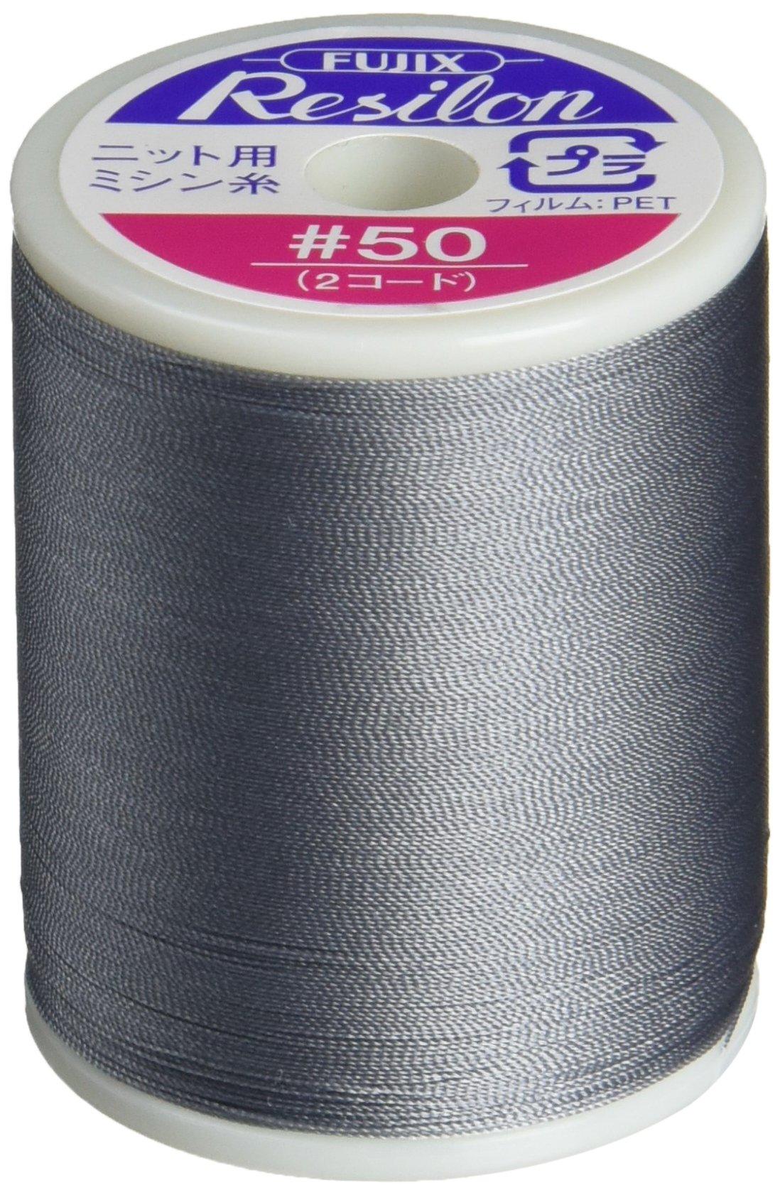 FUJIX FUJIX Regilon Knit Stretch Fabric Sewing Thread 300m 50 Weight col.112 Gray