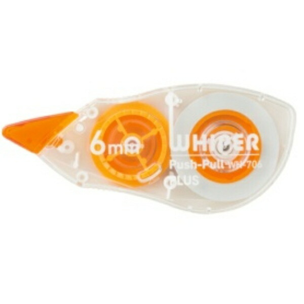Plus Correction Tape Whipper Push-Pull 6mm Width × 12m Orange WH-706 1 Piece