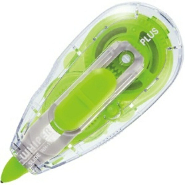 Plus Correction Tape Whisper Slide Body 4mm Width x 12m Lime Green WH-114 LGR 1 Piece