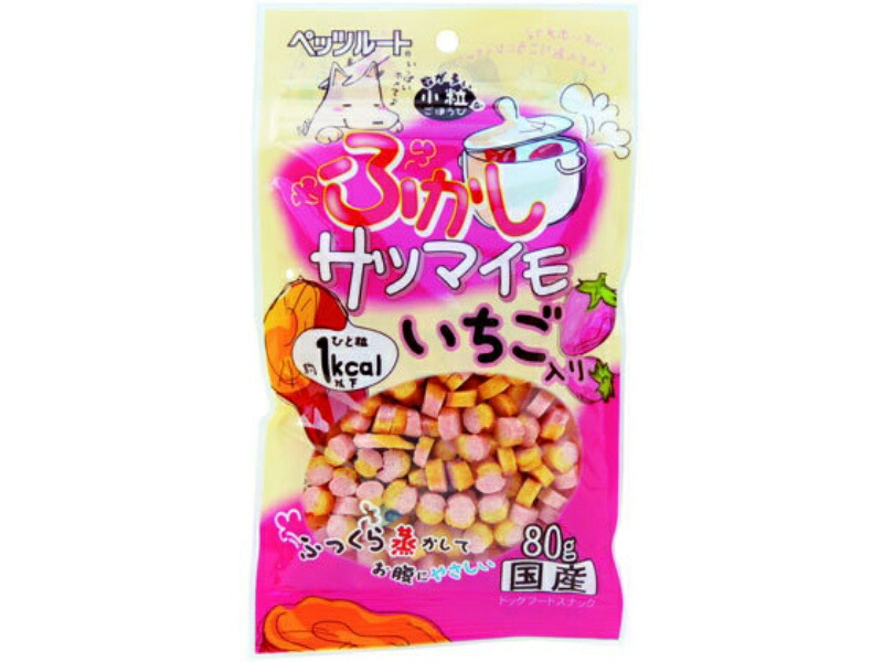 Petz Route Small Treats Steamed Sweet Potato with Strawberry 80g