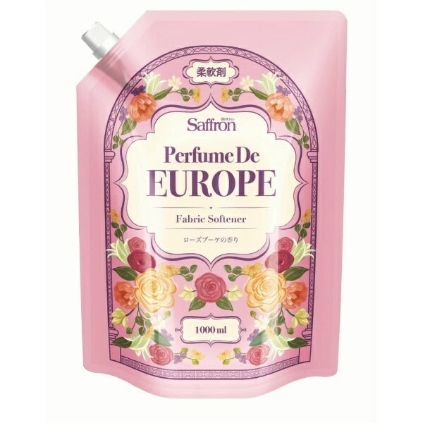 Fragrance Saffron Fabric Softener Perfume d'Europe Rose Bouquet Scent Large Capacity 1000ml