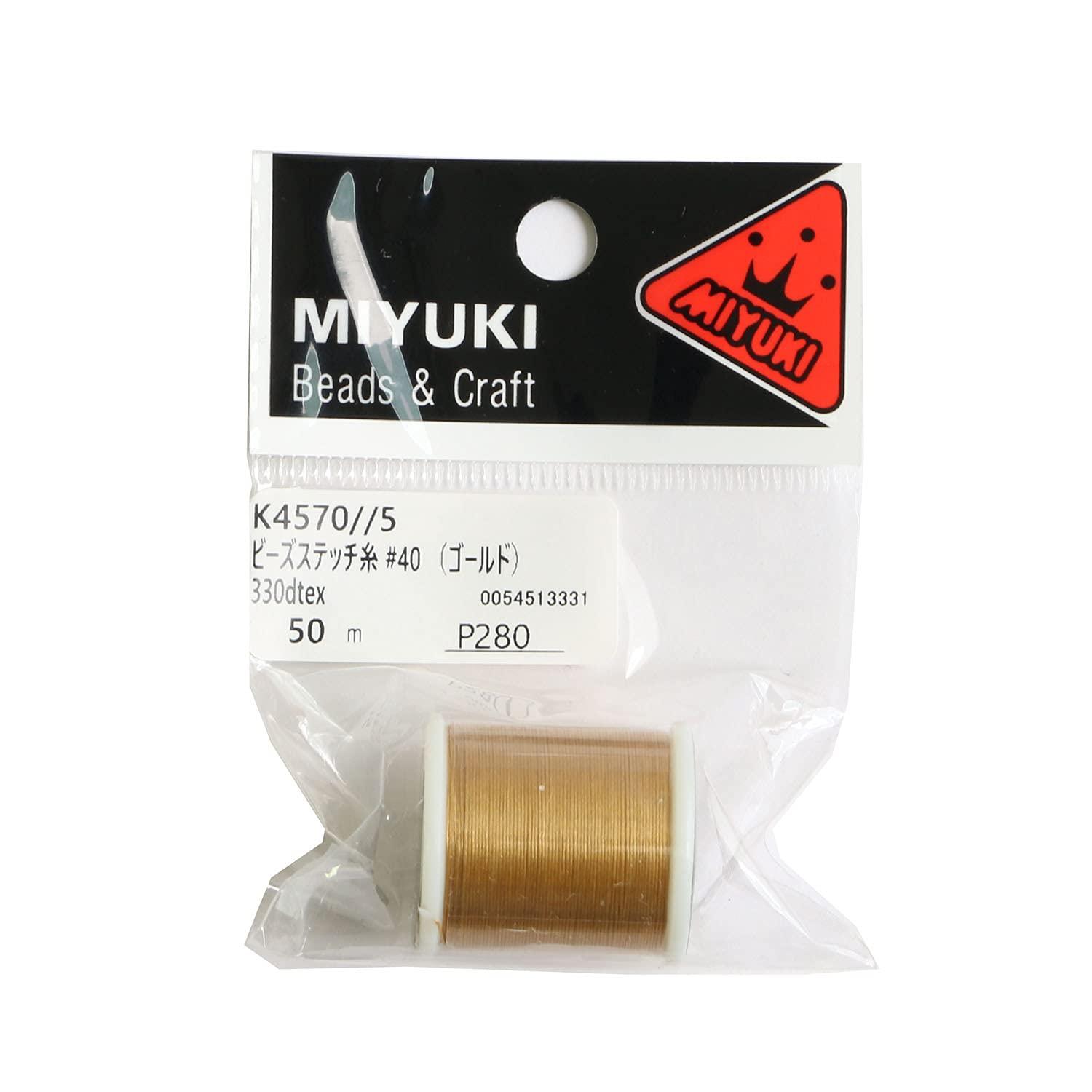 MIYUKI Bead Stitch Thread #40/50m Roll Gold K4570/5