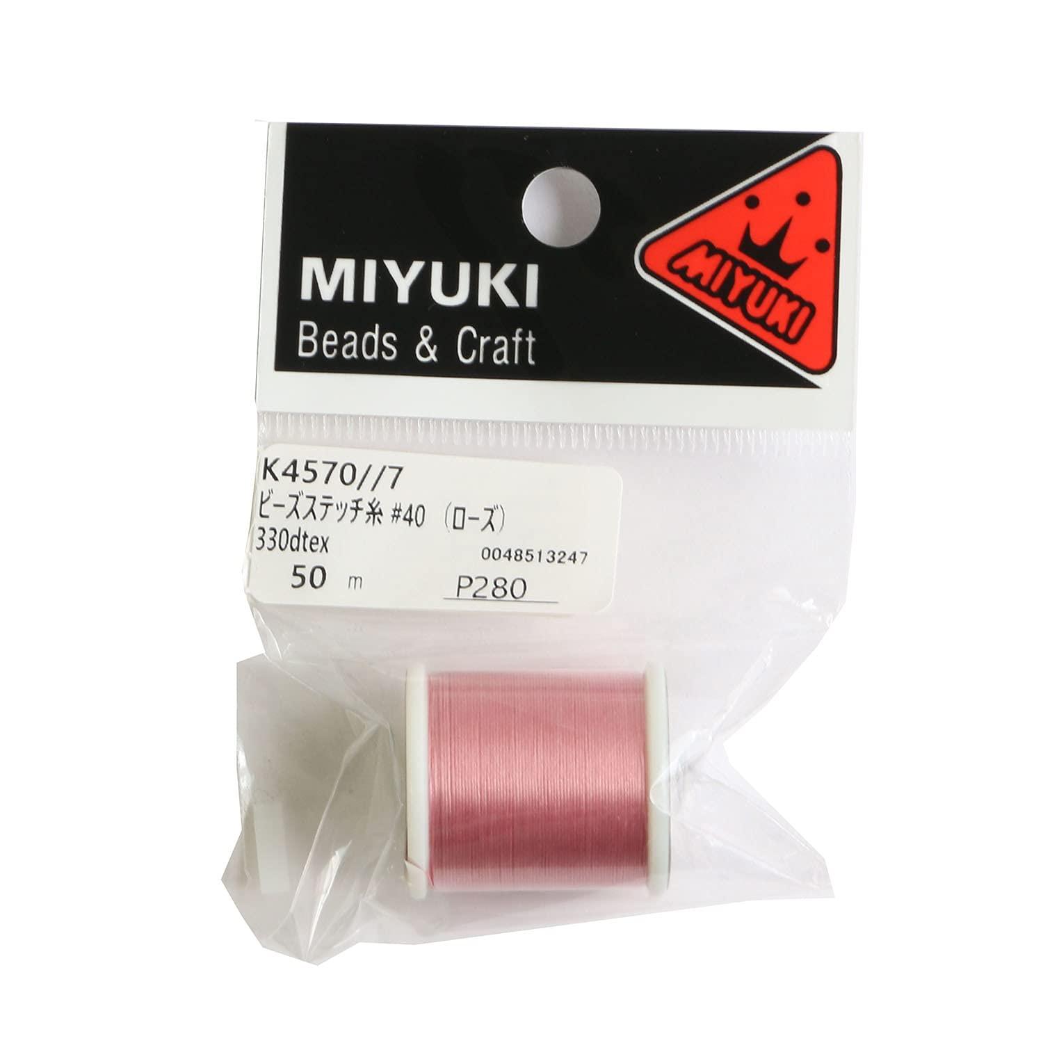 MIYUKI Bead Stitch Thread #40/50m Roll Rose K4570/7