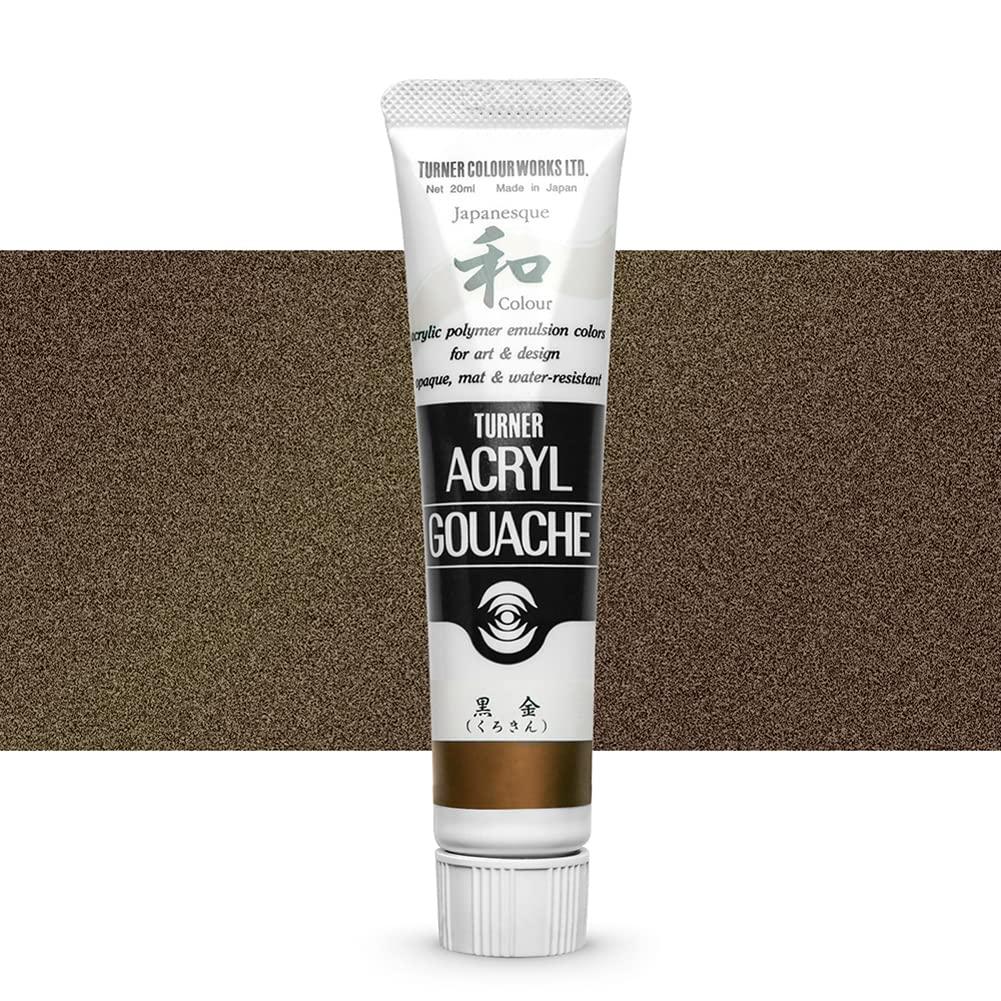 Turner Color Acrylic Gouache Japanesque Color Black Gold AG020373 20ml (No. 6)