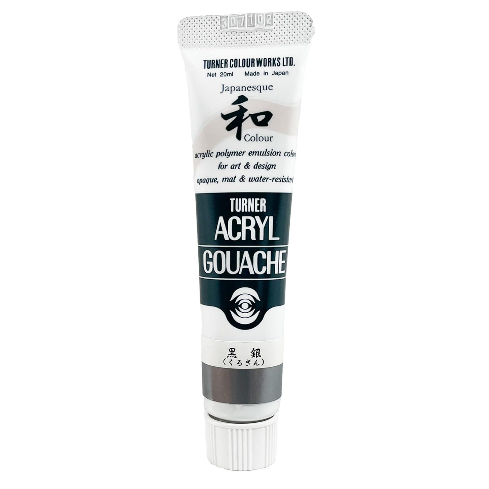 Turner Color Acrylic Gouache Japanesque Color Black Silver AG020381 20ml (No. 6)