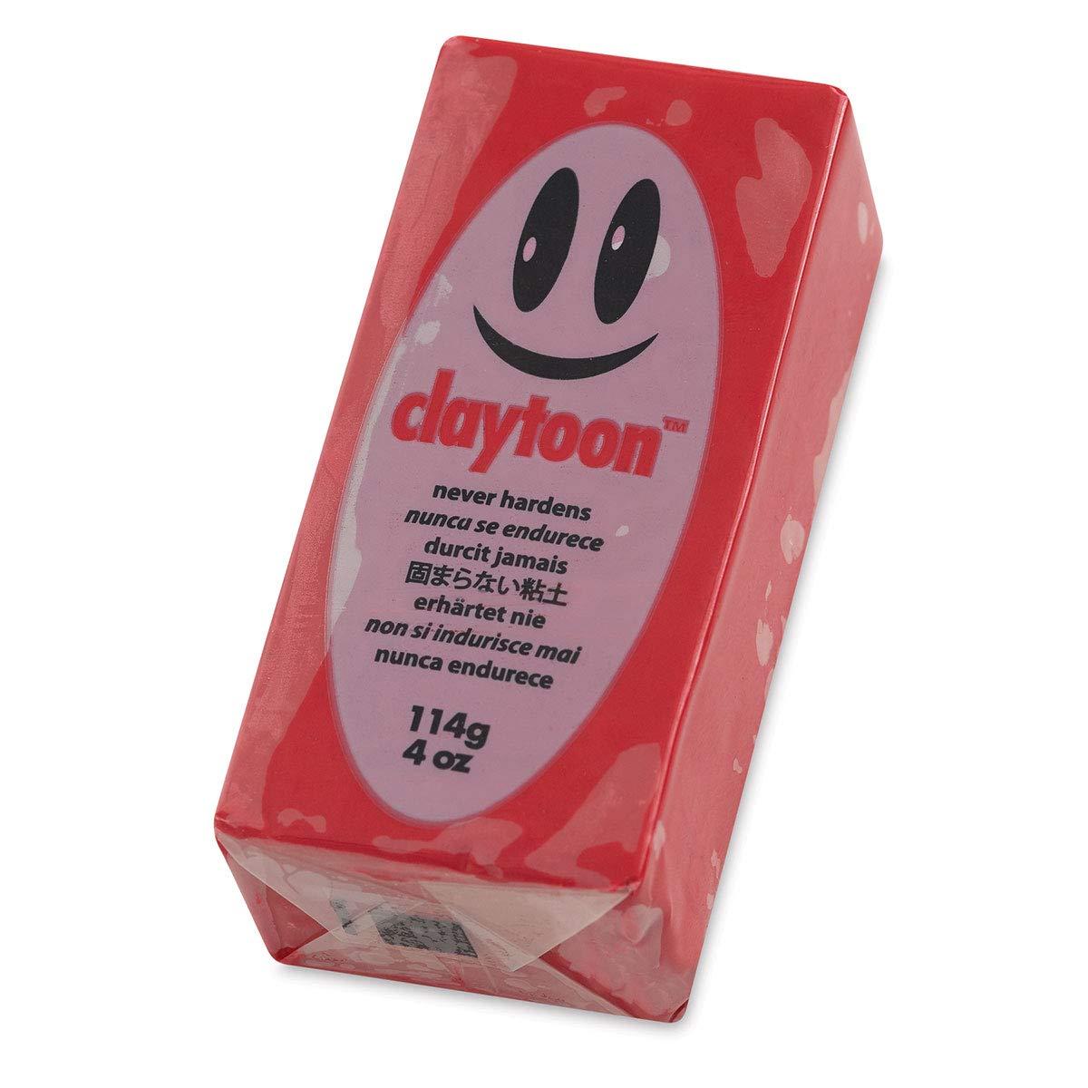 Chubu Electromagnetic Industries Modeling Clay Claytone Red 1/4 Pound 06-0911