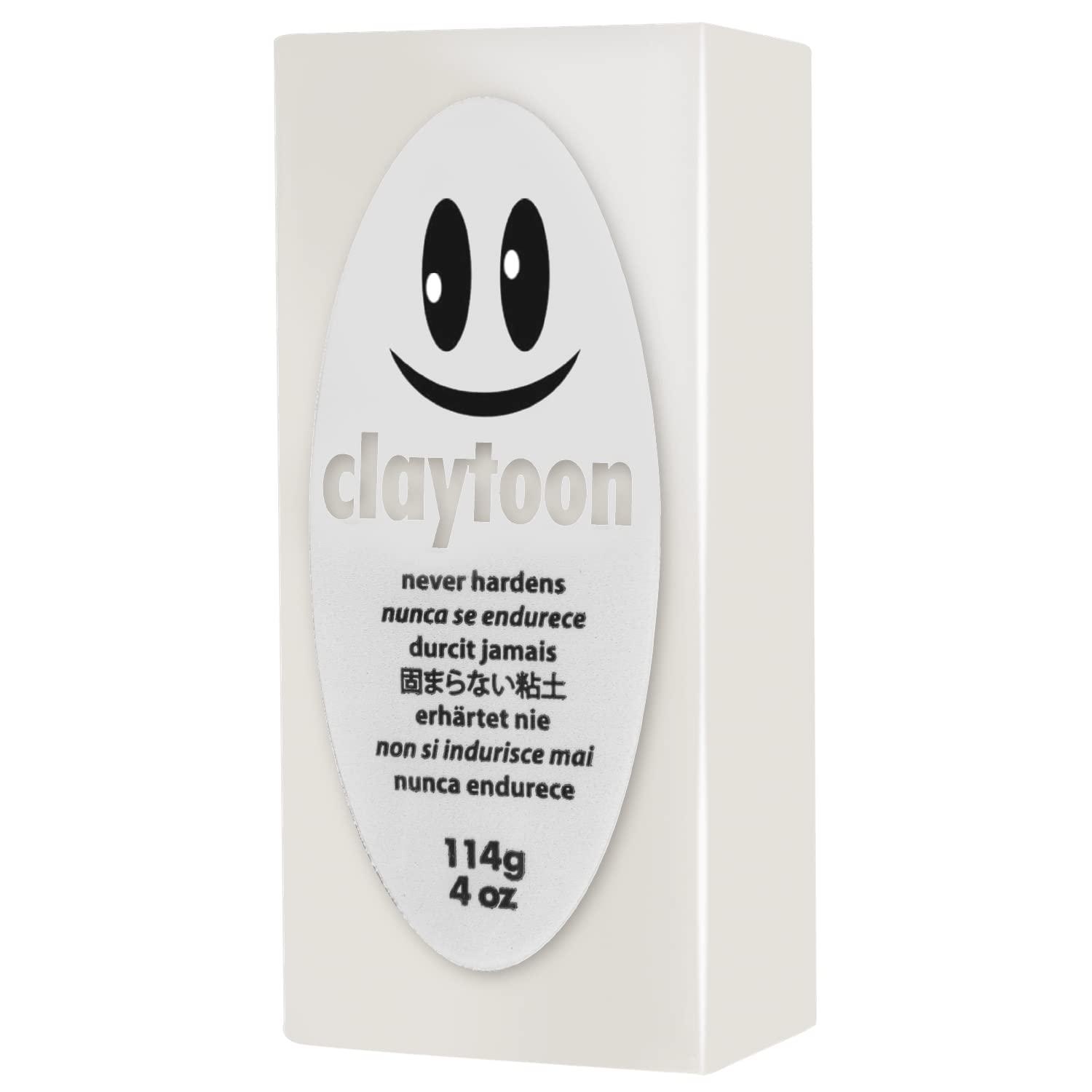 Chubu Electromagnetic Industries Modeling Clay Claytone White 1/4 Pound 06-0915