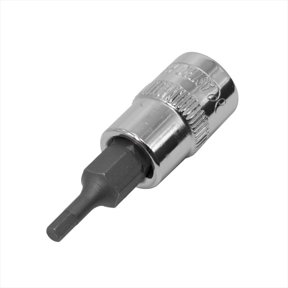 Astro Products 1/4DR Bit Socket HEX2.5 | Socket Bit Hex