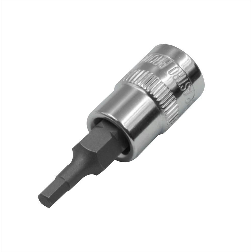 AP 1/4DR Bit Socket HEX3 Socket Bit Hexagon Hex 6-Point Millimeter Bit Socket HEX 3mm Short