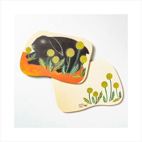 Kusunohashi Monori moritaMiW Postcard: The Happy Black Rabbit