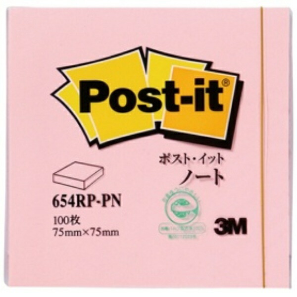 Post-it Notes Single Pack Recycled Paper 654RP-PN