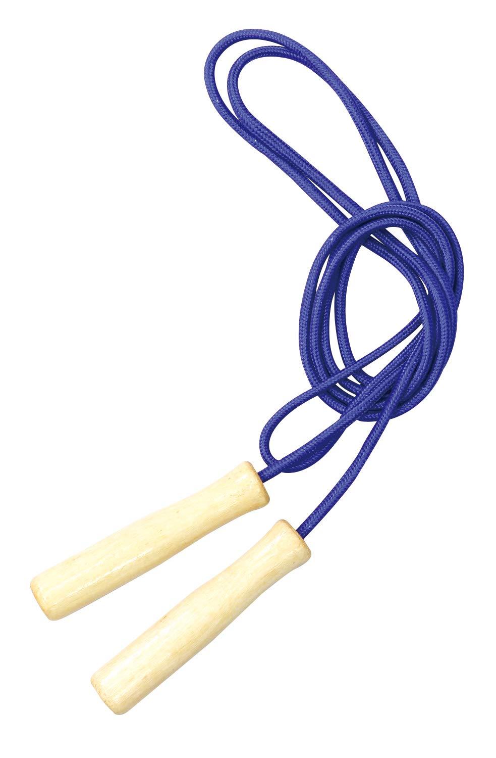 Artec Colorful Wood Pattern Jump Rope, Blue, with Pouch 4960