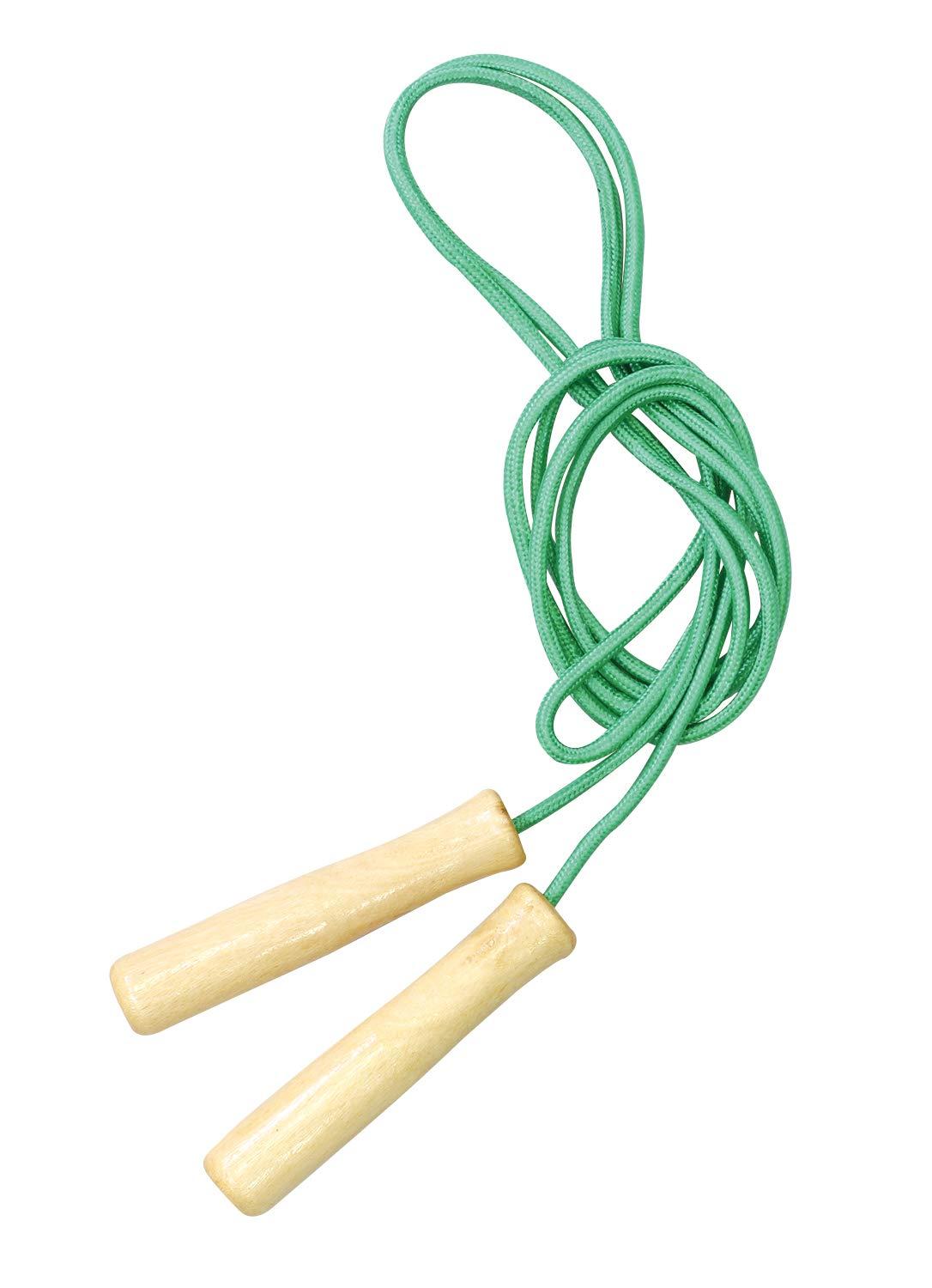 Artec Colorful Wood Pattern Jump Rope, Green, with Pouch 4962