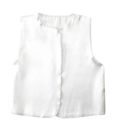 [Artec] Recital Kids Costume Soft Satin Vest White J Size (For Toddlers to Lower Elementary School Children) 14474