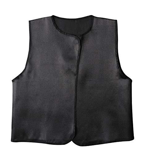 [Artec] Recital Kids Costume Soft Satin Vest Black J Size (For Toddlers to Lower Elementary School Children) 14526
