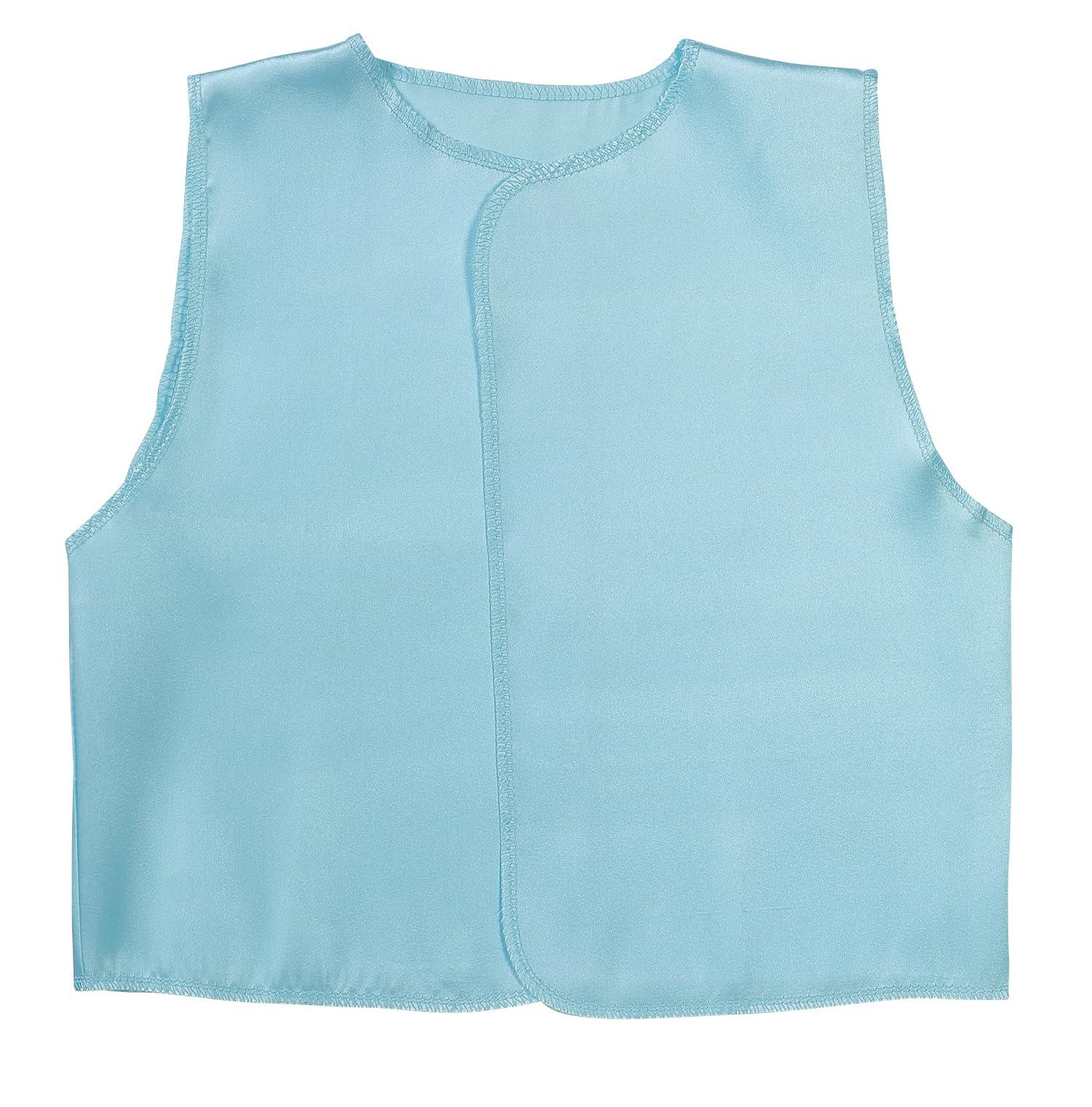 [Artec] Recital Kids Costume Soft Satin Vest Light Blue J Size (For Toddlers to Lower Elementary School Children) 15002