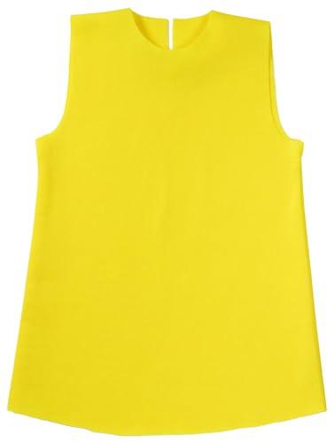 Felt One-Piece Dress Yellow Size C
