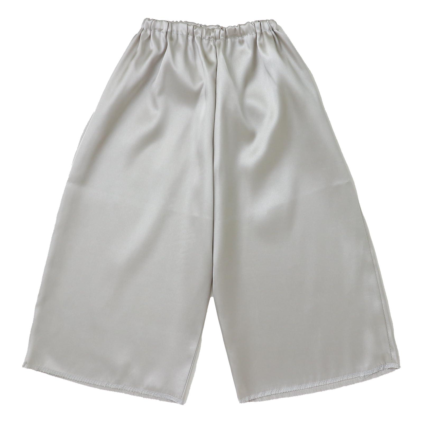 Soft Satin Pants Silver C