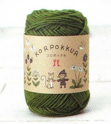 Hamana Hand-Knitting Yarn Koropokkuru Col.3 Gray 2126